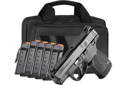 S&W M&P9 Shield Plus 9mm TS 6 Mags 3.1″ Black Bundle - $351.99 