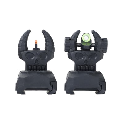 SANGRUTON Flip Up Sights Polymer Fiber Optic Sights Front and Rear Sight Set for Picatinny - $15.19 + FREE Shipping