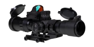 Northtac 'Assault' 1-4x28 RGB Illuminated Optic w/Micro Red Dot - $84.99 