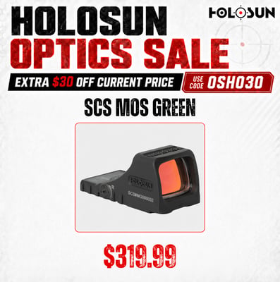 Holosun SCS MOS Green - $319.99(CODE:OSHO30)