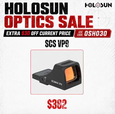 Holosun SCS VP9 - $382(CODE:OSHO30)