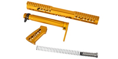 Guntec AR-15 "TRUMP MAGA SERIES" Limited Edition Complete Furniture Set - Gen 2 - Anodized Gold - $249.99