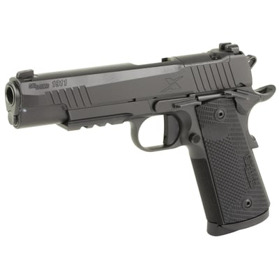 BLACK FRIDAY DEAL - Sig Sauer, 1911 X Series, Single Action Only, Semi-automatic, 1911, Full Size, 45 ACP, 5" Barrel, DLC Finish, Black, Optics Ready - $899.99 