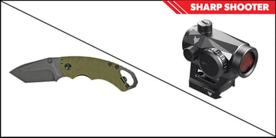 MMC Combos Sharp Shooter Combos: Swampfox Optics Liberator Green Dot 1x22 + Kershaw Shuffle II Folding Knife - $124.99