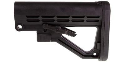 JE Machine A-Frame Skeleton Stock w/ Integral Rubberized Butt Pad, Adjustable, Fits AR-15 Mil-Spec Buffer Tube, Black - Made in USA - $22.99