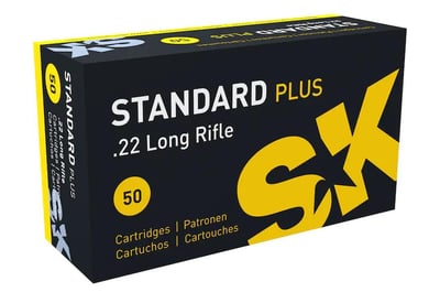 SK Standard Plus Ammunition 22 Long Rifle 40 Grain Lead Round Nose 50 Rounds - $8.69