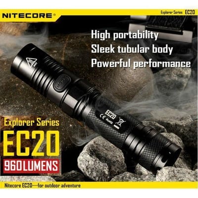 NiteCore EC20 960 Lumen Tactical Flashlight - 29.95 + FREE SH Using Promo-code "MOMDAY15"