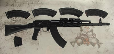 ARSENAL SLR107-36 7.62x39 AK47 Rifle Black Folding Stock & Arsenal Quad Rail - (5) 30rd AK Pmags - $1114.53 - FREE SHIPPING (S/H $19.99 Firearms, $9.99 Accessories)