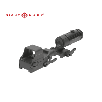 Sightmark Ultra Shot R-Spec Reflex Sight + T-5 Magnifier 5X with Flip to Side Mount Combo Black - $174.99