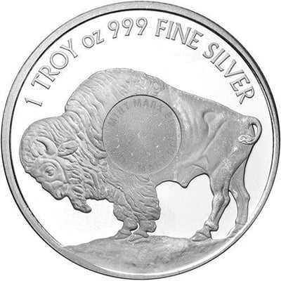 1 oz Sunshine Buffalo Silver Round - $33.92 (Free S/H over $99)