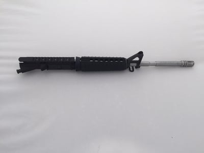 16" A2 Stainless 1-7 twist upper with fixed front sight No BCG or Charge Handle - $209.99