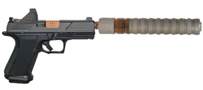 Shadow Systems MR920 Combat, 9mm, 4.5" Bronze Threaded Barrel, 2- 15rd Mags, RFX11 Green Dot, Pistol w/ Suppressor - $1188.88 