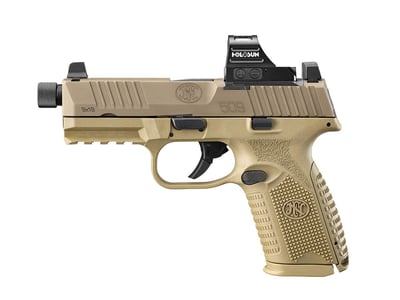 FN America 509MT 9mm 4.5" Threaded 1-15Rd & 1-24Rd Mags Holosun 407C Red Dot Included FDE Finish - $923.53 (add to cart price) 