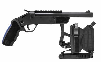 ROSSI Brawler 410Ga/45LC 9in Break Open Single Shot w/ Chest Rig/Holster Kit Black - $237.99 (Free S/H on Firearms)