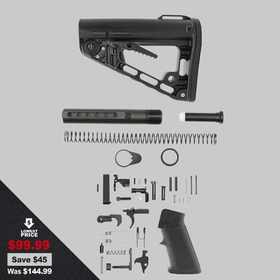 AR-15 Lower Build Kit With Rogers Super Stock - $99.99  (Free Shipping)