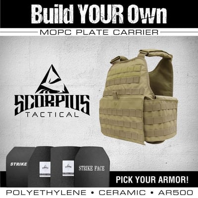 In Stock!! Build Your Own Combination - AR500, Ceramic or Polyethylene Body Armor - $206 + Free Shipping
