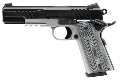 Savage 1911 Gov't Style w/ Rail .45 ACP 5" 8rds, Black/Grey - $799.99 