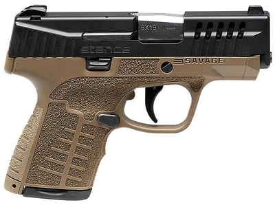 Savage Stance Flat Dark Earth 9mm 3.2" Barrel 8-Rounds Contrast Sights - $267.90 (Free S/H on Firearms)