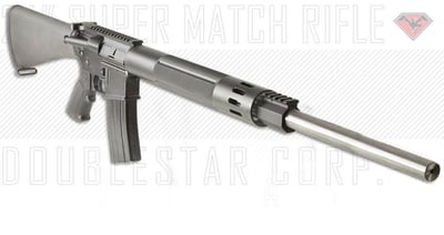 DoubleStar Super Match .223 Rem/5.56 NATO 24" Stainless Steel Bull Barrel 30 Rounds Polymer Stock Black Finish - $967.25 + Free   ($10 S/H on Firearms)