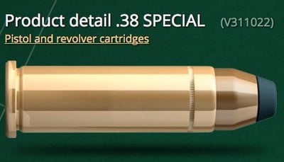 Sellier & Bellot .38 Special 158 grain SP 50 rounds - $18.99 (Buyer’s Club price shown - all club orders over $49 ship FREE)