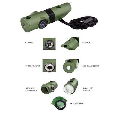 7 In 1 Multifunction Survival Whistle - $2.29 shipped (Free S/H over $25)