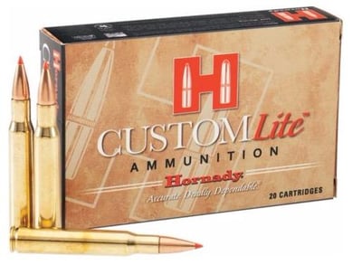 Hornady Custom Lite 7mm Remington Magnum 139 Grain SST Box of 20 - $27.99 (Free Shipping over $50)