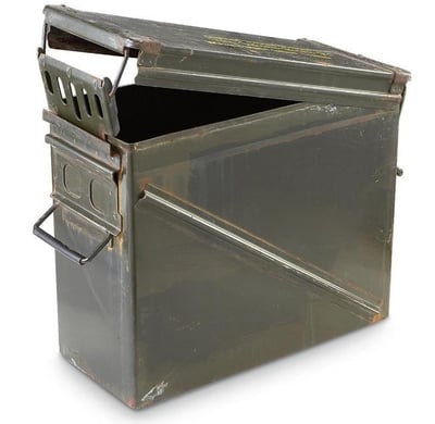 Used U.S. Military Surplus 20mm Ammo Can, Olive Drab - $17.09 (Free Shipping over $99)