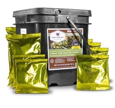Wise Company 60 Serving Gourmet Freeze Dried Meat and Rice Bucket - $144.99