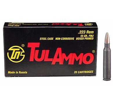 Backorder - TulAmmo .223 Rem 55 Grain FMJ 20 Rnds - $4.97 (Free S/H over $50)