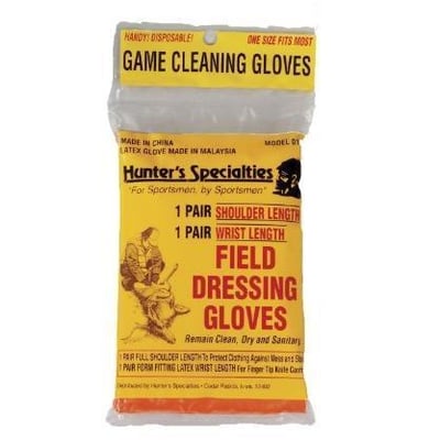 Hunters Specialties Field Dressing Gloves Combo Pack (6 Short, 6 Long) - $3.49 (Add-on Item) (Free S/H over $25)