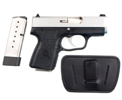Kahr CM9 9mm Compact Stainless Package w/ Extra Mag, Leather Holster, 6 & 7rd Mags - $305.64 (Free S/H on Firearms)