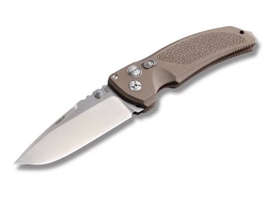 Hogue EX-03 Drop Point Folder FDE Glass Filled Polymer Handles and Stone-Tumbled Finish 154CM - $108.79 (Free S/H over $75, excl. ammo)