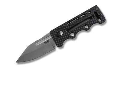 SOG Knives Ultra C-TI Folding Knife with Black Carbon Fiber Handle and Titanium-Nitride Coated VG-10 Stainless Steel - $99.95 (Free S/H over $89)