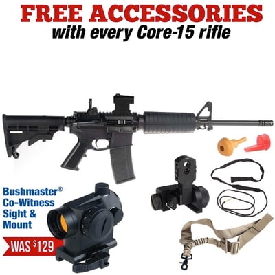 CORE15 M4 Scout 5.56 + Free Accessories - $544.99 (Free S/H on Firearms)