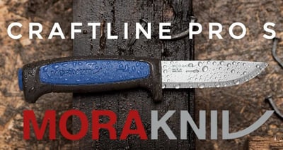 Morakniv Craftline Pro S Fixed Utility Knife Sandvik SS Steel and Combi Sheath 3.6" - $15.99 (Free S/H over $25)