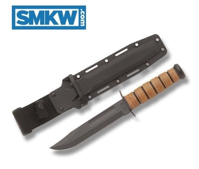 KA-BAR U.S. Army Fighting Knife 1095 Carbon Steel Blade Stacked Leather Handle - $74.99 (Free S/H over $75, excl. ammo)
