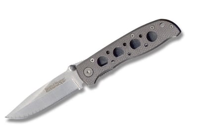 Smith & Wesson Extreme Ops Cuttin' Horse Linerlock 7Cr17 Blade Silver Aluminum Handle - $12.33 (Free S/H over $75, excl. ammo)