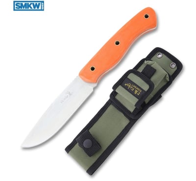 Elk Ridge Fixed Blade Knife Stainless Steel Blade Orange G-10 Handle - $16.44 (Free S/H over $75, excl. ammo)