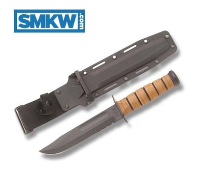 KA-BAR USMC Fighting Knife Combo Edge Kydex Sheath - $69.47 (Free S/H over $75, excl. ammo)