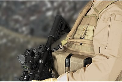  Voodoo Tactical Single Point Tactical Rifle Sling w/Bungee (Coyote) - $12.96 (Free S/H)