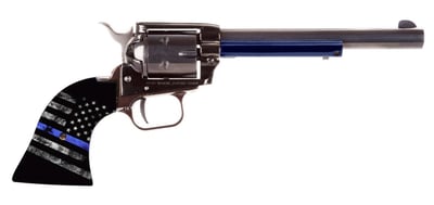 Heritage Rough Rider "Thin Blue Line" Edition .22 LR 6.5" Barrel 6 Rounds - $141.49 after code "ULTIMATE20"