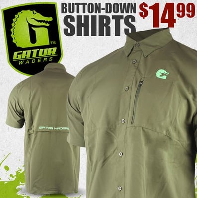 Gator Waders shirts - $14.99 (Free S/H over $25)