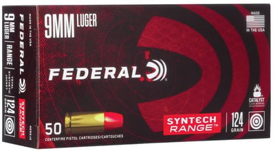 Federal Amerian Eagle 9mm 124Gr Synthetic Jacket 50Rnd - $17.99