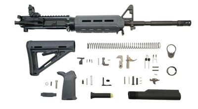 PSA 16" M4 Carbine-Length 5.56 NATO 1/8 Phosphate MOE EPT Rifle Kit With MBUS Rear, Gray - $449.99
