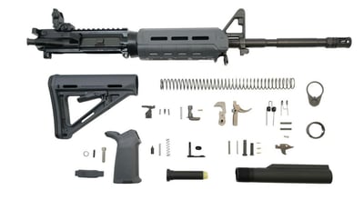 PSA 16" M4 Carbine-Length 5.56 NATO 1/8 Phosphate MOE EPT Rifle Kit With MBUS Rear, Gray - $359.99