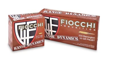Fiocchi Range Dynamics .223 Rem FMJBT 55 Grain 100 Rounds - $75.99 (Buyer’s Club price shown - all club orders over $49 ship FREE)