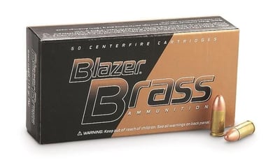 CCI Blazer Brass 9mm FMJ-RN 115 Grain 1000 Rounds - $227.99 + Free Shipping