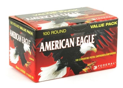 FEDERAL AMMO 9mm 115Gr Am Eagle Full Metal Jacket 100rd - $29.39