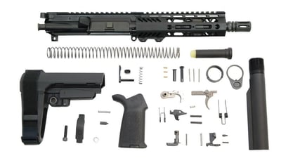 PSA 7.5" 5.56 NATO 1/7 Phosphate 7" Lightweight M-LOK MOE EPT SBA3 Pistol Kit - $459.99 