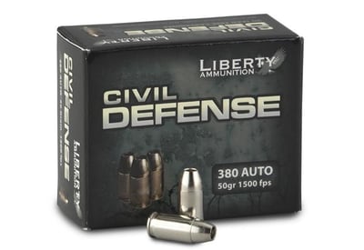 Liberty, .380 ACP, HP, 50 Grain, 20 Rounds - $23.55 (Buyer’s Club price shown - all club orders over $49 ship FREE)